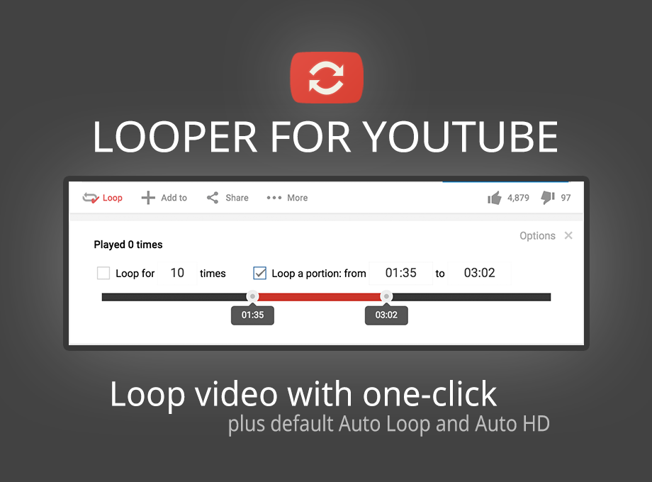 Looper for YouTube